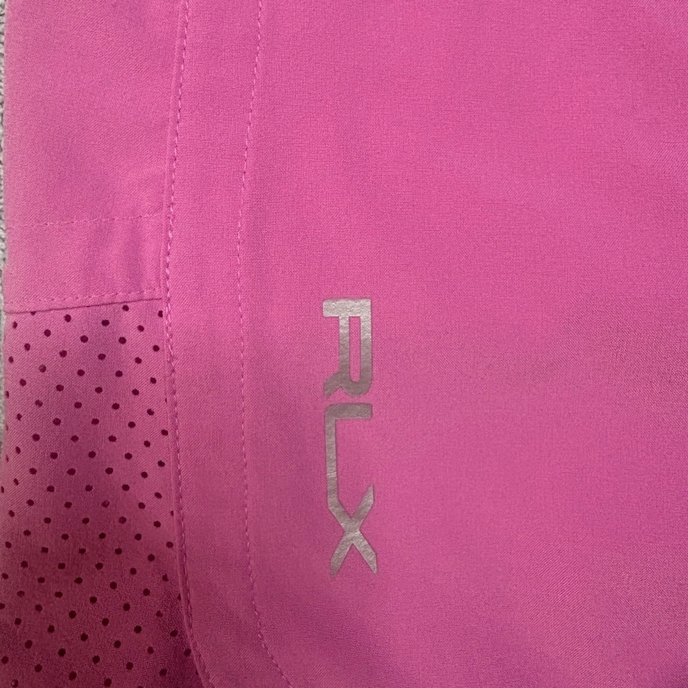 RLX Ralph Lauren Pink Golf Skort Women’s L  Athletic Tennis Skirt Built-In Short - Picture 5 of 11